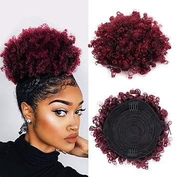 Amazon Com Gx Beauty Afro Ponytail African American Short Kinky