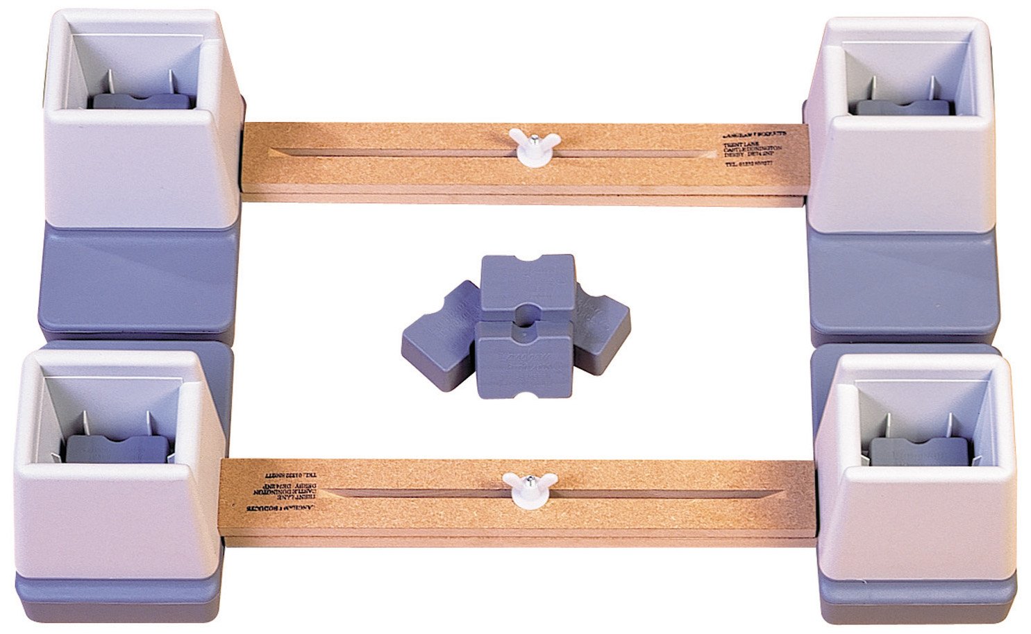 Aidapt Adjustable Height and Width Linked Bed Raiser for Single Bed (Eligible for VAT relief in the UK)