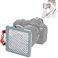 Kiorafoto 3"x3" Easy Carry Professional Camera White Balance Card Disc Grey Card Film Color Correction Filter Color Checker Temperature Calibration Tool with Neck Strap String for Lens up to 82mm