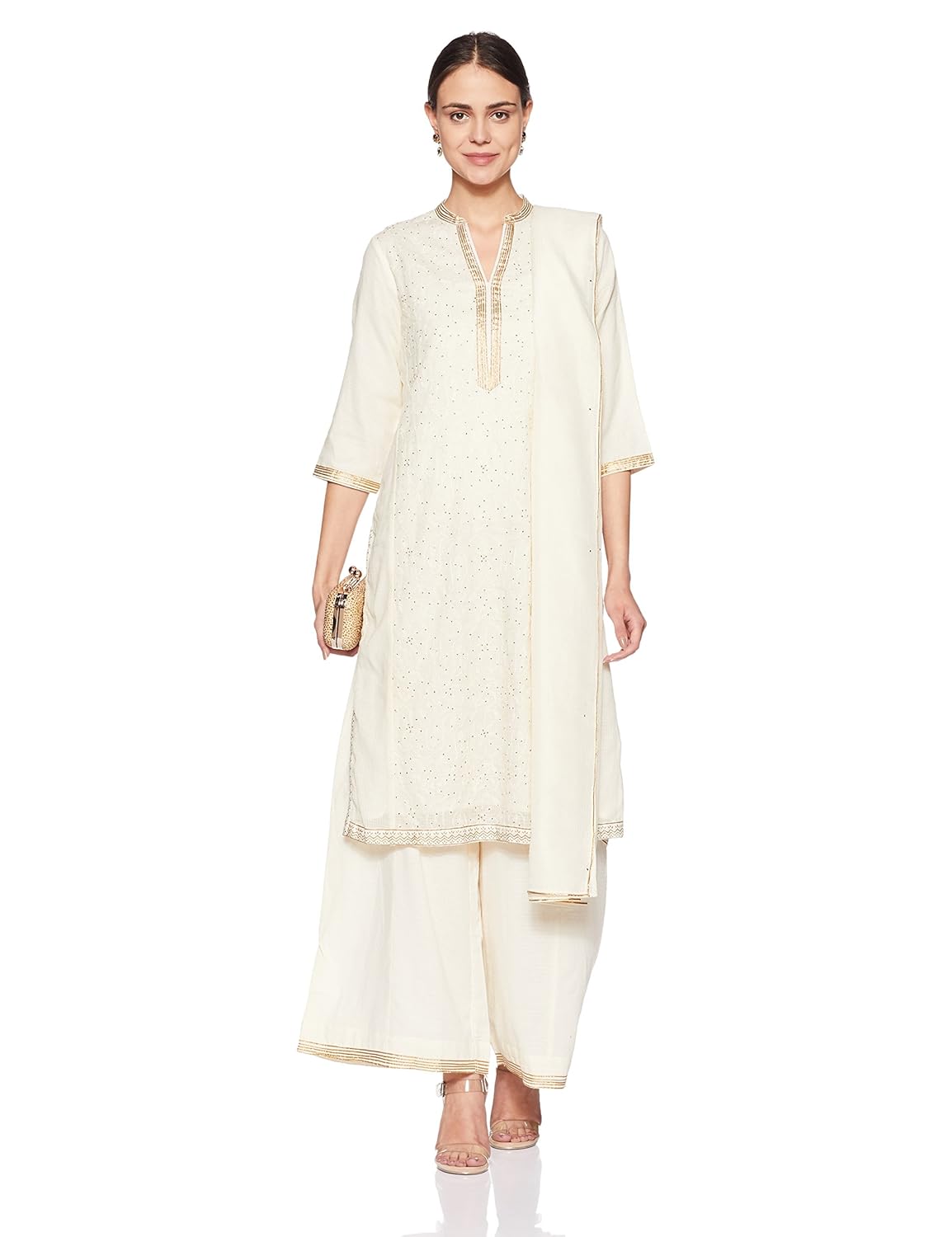 biba women's straight salwar suit
