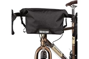 Two Wheel Gear Mini Handlebar Bag - Water Resistant Bag with Shoulder Straps Included, 3L Black