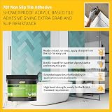 Everbuild 701 Non Slip Tile Adhesive Ready Mixed White 3.75kg Acrylic High view 3