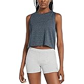 baleaf Workout Tops for Women Crop Tank Top Quick Dry Athletic Gym Exercise Sleeveless Shirts Muscle Yoga Loose Fit