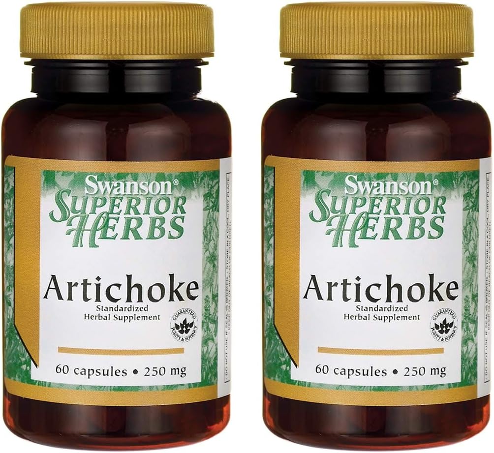 Swanson Artichoke 250 Milligrams 60 Capsules (2 Pack)