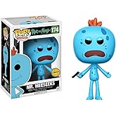 Funko Mr. Meeseeks (Chase Edition): Rick & Morty x POP! Animation Vinyl Figure & 1 POP! Compatible PET Plastic Graphical Protector Bundle [#174 / 12441 - B]