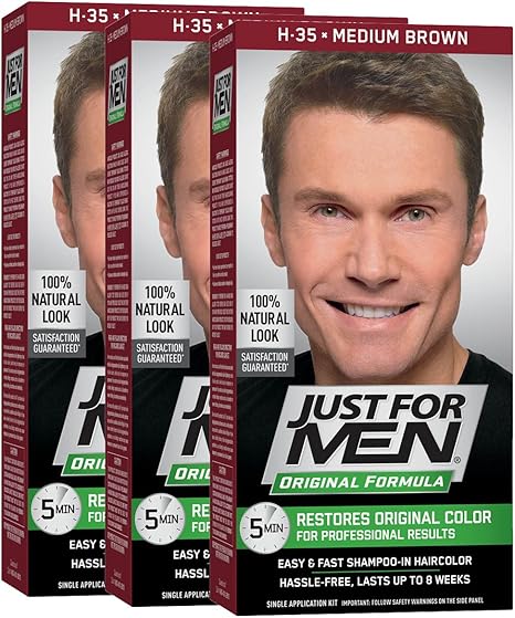 Just For Men Original Formula Men S Hair Color Medium Brown Pack