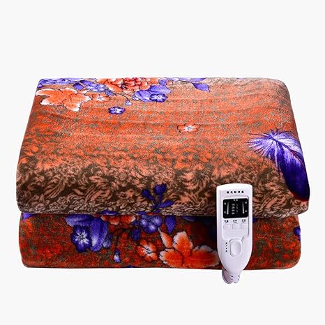 Amazon Co Jp 電気毛布インテリジェントダブルコントロールベッド毛布自動的に自動的にスイッチを切ることができます加熱パッド過熱保護 ホーム キッチン