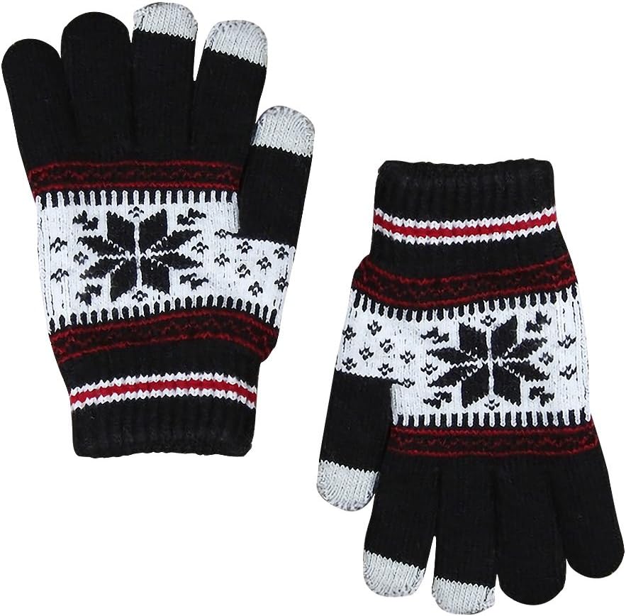 Winter Warm Texting Gloves For Men Women Five Finger Gloves 3 Touch Screen