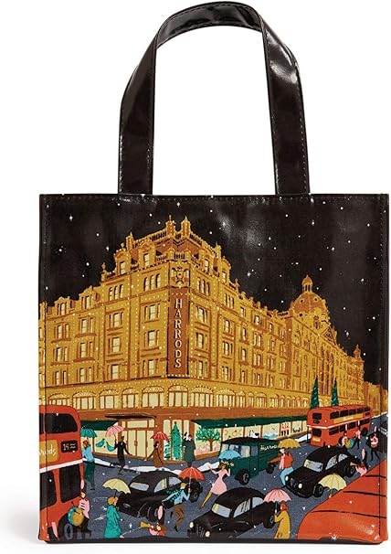 Amazon Co Jp 英国 Harrods ハロッズ 年 クリスマスの12日間 トートバッグ Sサイズ ショッピングバッグ入り 並行輸入品 ホーム キッチン