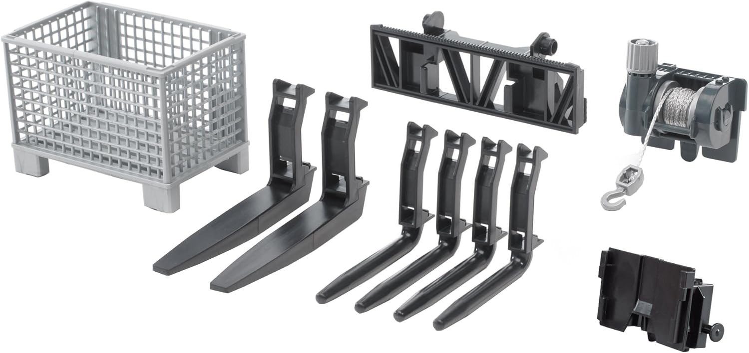 Bruder Accessories Box Type Pallet, Winch and Forks for Frontloader Amazon.co.uk Toys & Games
