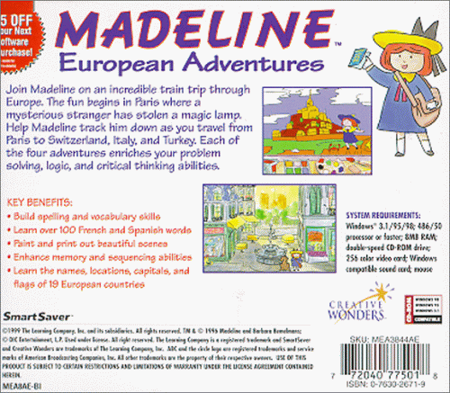 Madeline European Adventures - Pc Madeline European Adventures - Pc