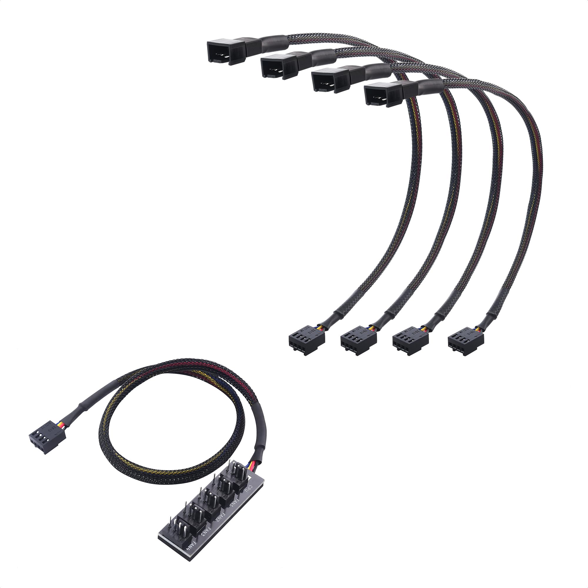 1# Cable Matters PC Case PWM Fan Hub 2# Cable