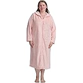 Karen Neuburger womens Plus Long Sleeve Shawl Collar Zip Robe