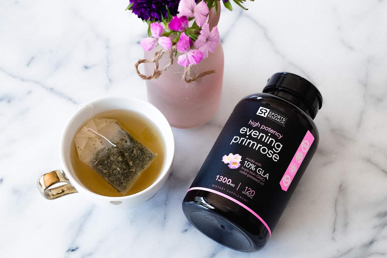 Evening Primrose Oil (1300mg) 120 Liquid Softgels Review Complete