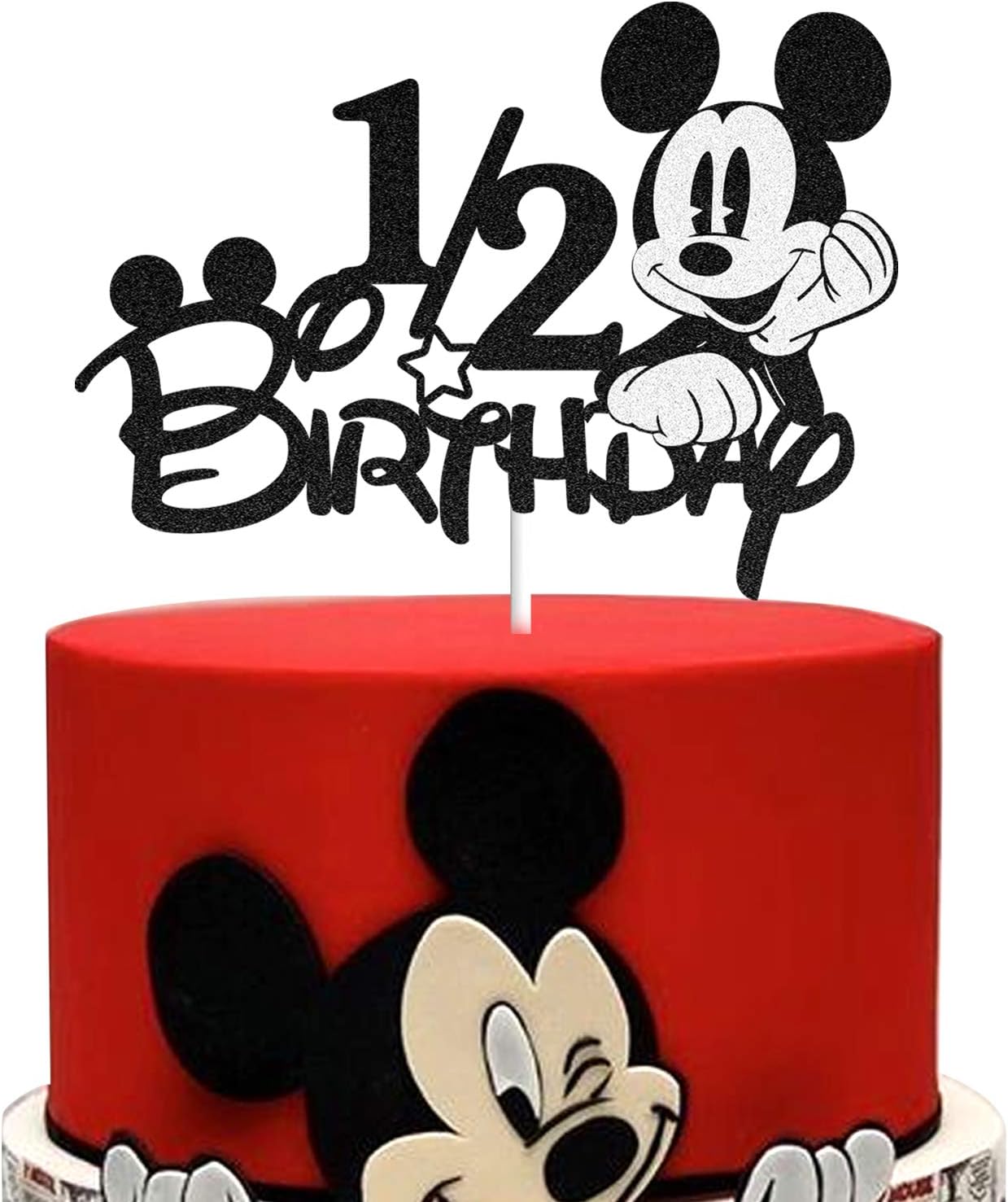 1 2 Birthday Cake Topper 6 Months Birthday Party Half Year Old Baby Boys Girls Party Decorations Supplies Party Supplies Toys Games Ekbotefurniture Com