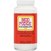 Mod Podge Gloss Sealer, Glue &amp; Finish: All-in-One Craft Solution- Quick Dry, Easy Clean, for Wood, Paper, Fabric &amp; More. Non-Toxic - Craft with Confidence, Made in USA, 16 oz., Pack of 1