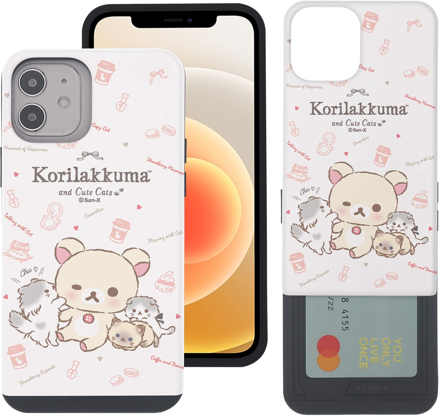 Amazon Co Jp Iphone 12 Pro Max ケース と互換性があります Rilakkuma リラックマ カード スロット ダブル バンパー スマホ ケース アイフォン 12 プロ マックス ケース 6 7 コリラックマ ネコ 並行輸入品 家電 カメラ