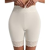 Blueinn Women's Slip Shorts for Under Dresses Cooling Anti Chafing High Waisted Underwear,Seamless Lace Shorts Under Skirts