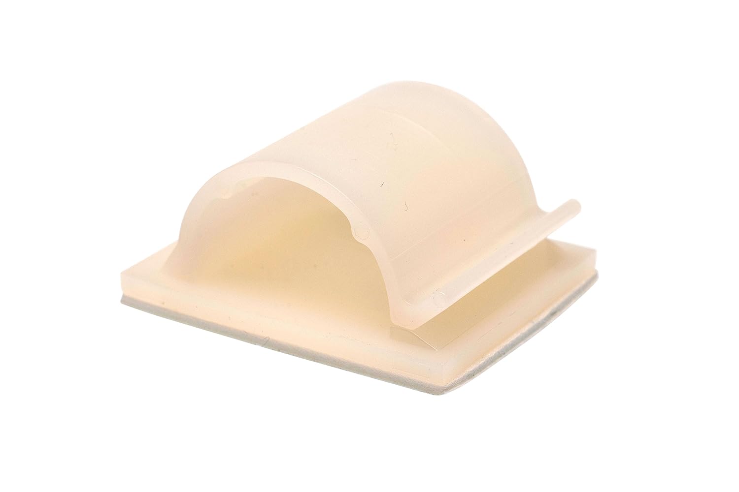 Gocableties 100 Pack of White/Natural Cable Cable Clips 33mm x 28mm