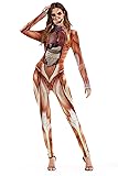 ALBIZIA Women's Muscle Printed Hallowmas Costume