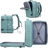 coowoz Large Travel Backpack For Women Men, Carry On Backpack,Hiking Backpack Waterproof Outdoor Sports Rucksack Casual Daypack Expandable Heavy Duty Extra large Backpack Blue Expansion