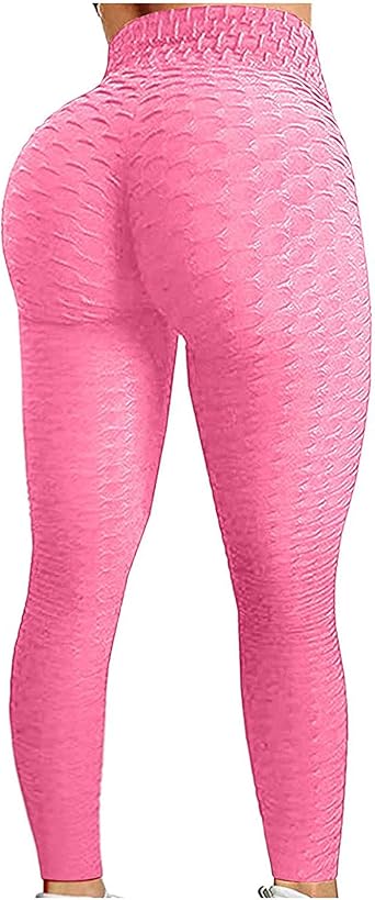 Leggings Donna OQQ 2 Pezzi - A Coste, Vita Alta, Controlollo Pancia, Per Yoga E Allenamento - Foto 5