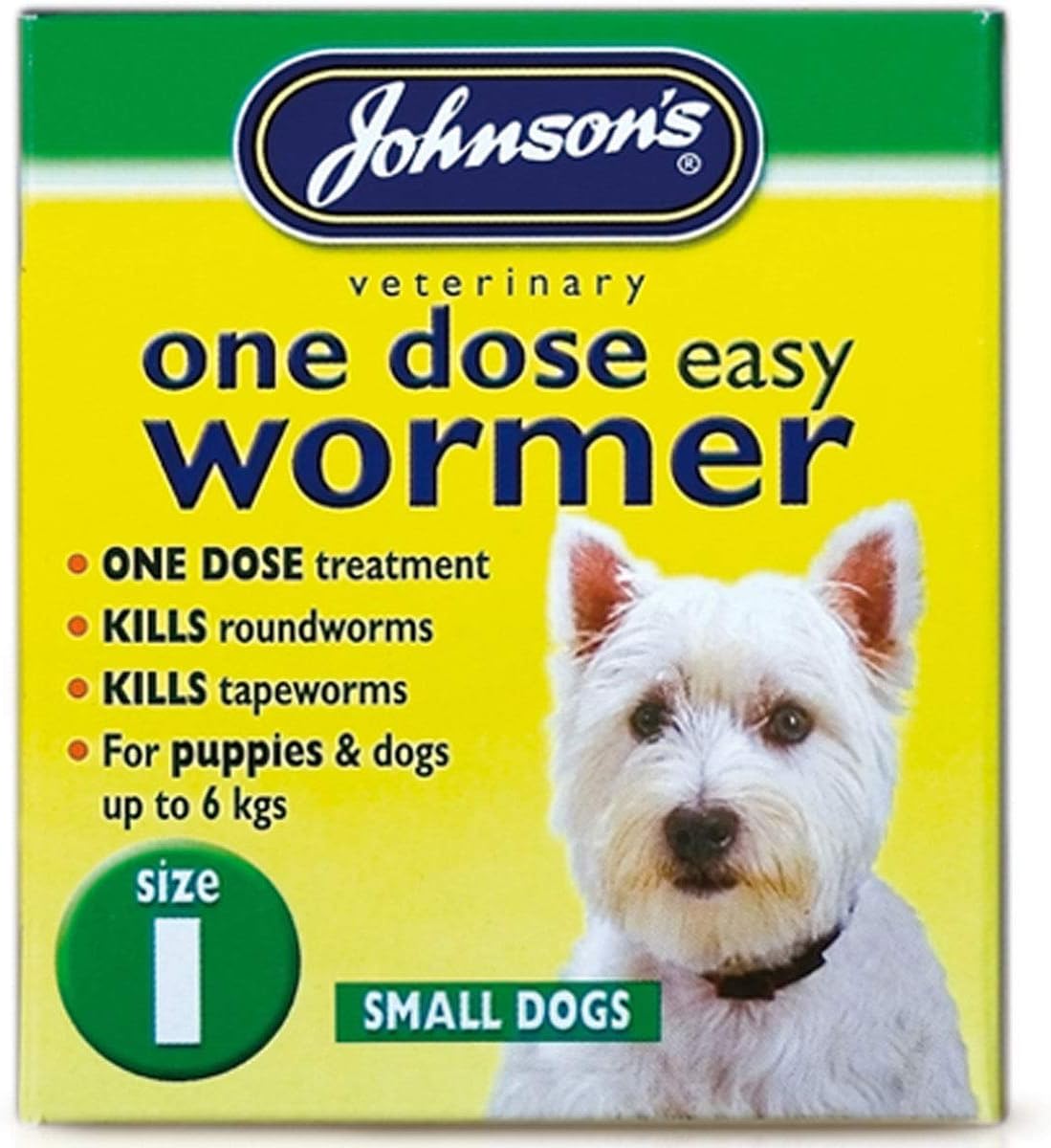 Johnsons One Dose Easy Wormer Tablet Worming Tablet Dog Dewomer