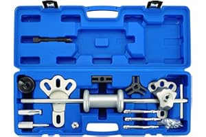 Acymner 9-Way 2/3 Jaw Bearing Hub Gear Seal Remover Tool, 19pc Heavy Duty Slide Hammer Puller Kit