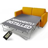 Meliusly Sleeper Sofa Bed Support Board Queen (54x64) - Permanent Fit | SleeperSaver Permanently Installed, Folds with Frame - Under Mattress Bar Shield for Pull Out Couch, Wood Sofa Bed Board