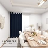Deconovo Blackout Curtains 79 x 106 Inch Navy Blue 1 Panel Thermal Insulated view 9