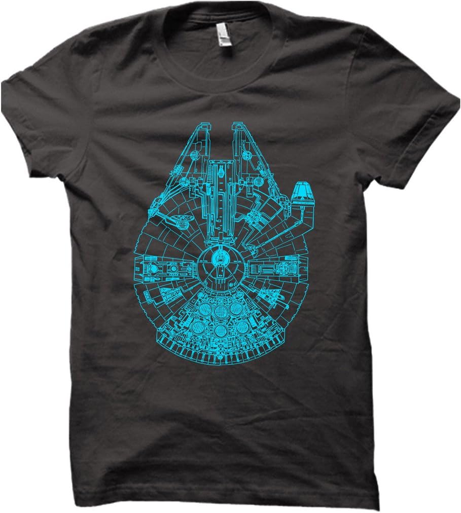 Millenium Falcon Star Wars T-Shirt - Mens Funny T Shirts Birthday Gift Starwars Inspired Tshirt