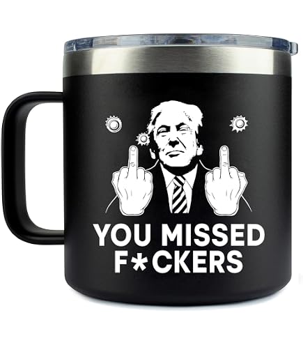 Donald Trump Mug Shot Never Surrender Coffee Mug – White, 11oz, Novelty Gift