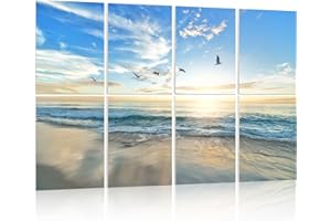 HLJ ART Acoustic Panels Soundproof Wall Panels: Sound Absorbing Wall Art Sound Proofing Padding for Recording Studio Acoustical Treatments 8 Pack 12x16"