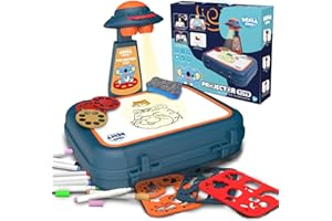 GOHERO Drawing Kit 4-6, Drawing Projector for Kids, Art Sketch Projector Drawing and Tracing Include 64 Projection Image, Color Pen, Drawing Stencil, Kids Learn How to Draw Toys Set for Boys Girl Ages 3-5