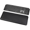 PU Leather Keyboard Sleeve Case for Logitech MX Keys Advanced/Mechanical Keyboard, Travel Bag - Black