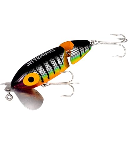 Amazon.com : Arbogast Jointed Jitterbug Topwater Bass Fishing Lure,  Excellent for Night Fishing, White/Red Head, 2 1/2", 3/8 oz : Fishing  Diving Lures : Sports & Outdoors