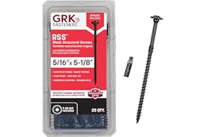 ITW BRANDS GRK 95512 RSS 5/16 x 5-1/8 in. - Black Screws 25pk