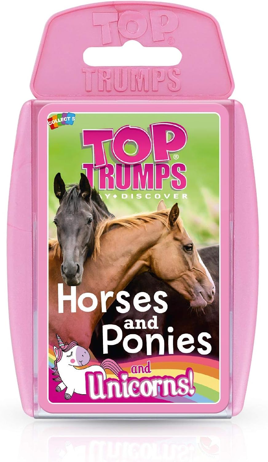 Top Trumps Horses, Ponies and Unicorns Card Game Pink 003491