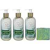 Bath & Body Works Aromatherapy Stress Relief Eucalyptus Spearmint - 3 Moisturizing Body Lotion - with a Fresh Forest Bar Soap