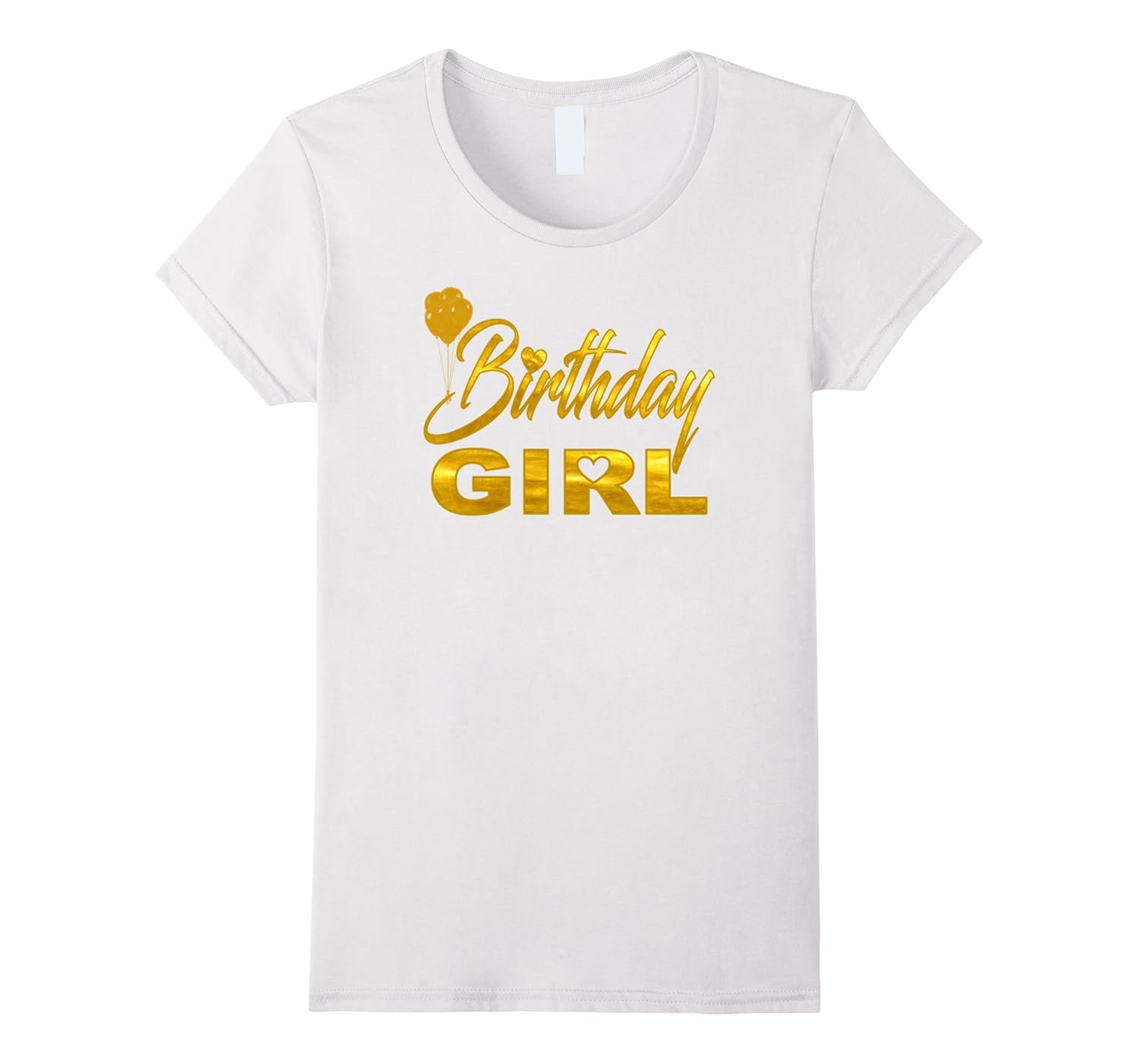 Birthday Shirts For Cute Girl Golden Imitation-Rose