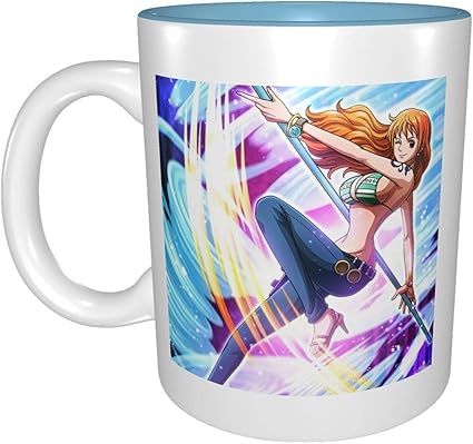 Amazon Nami ナミワンピース 磁器カップ コーヒーカップ コップ カップ セラミックマグ クラシックマグ アニメマグ 色付きの内壁 セラミック食器 他の人に贈り物として贈るのも良い選択です 5665 ホーム キッチン
