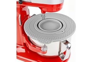 KIDOT Silicone Mixer Bowl Cover Compatible with KitchenAid 6 Quart Bowl-Lift Stand Mixer, Mixer Bowl Lid to Prevent Spilling of Ingredients
