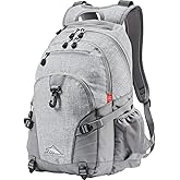 High Sierra Loop Backpack, Travel, or Work Bookbag with tablet sleeve, One Size, Silver Heather