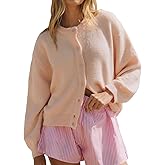 Yimoon Womens Cardigan Sweaters Button Down Chunky Knit Sweater Long Sleeve Soft Fall Winter Cropped Cardigans