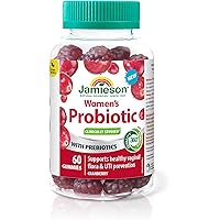 Jamieson Women's Probiotic Gummies with Cranberry and Prebiotics, Supports a Healthy Vaginal Flora and Microbiome, Protects a
