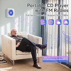 CD Player Portable Bluetooth Rechargeable: CD