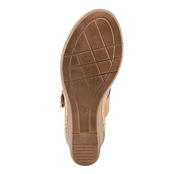 PATRIZIA Women's LOLLY Slide Wedge Sandals Camel EU