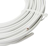 Merriway BH01524 2-Core Flat Flex Cable 0.75mm White 10 Metres 2192Y Cable view 3