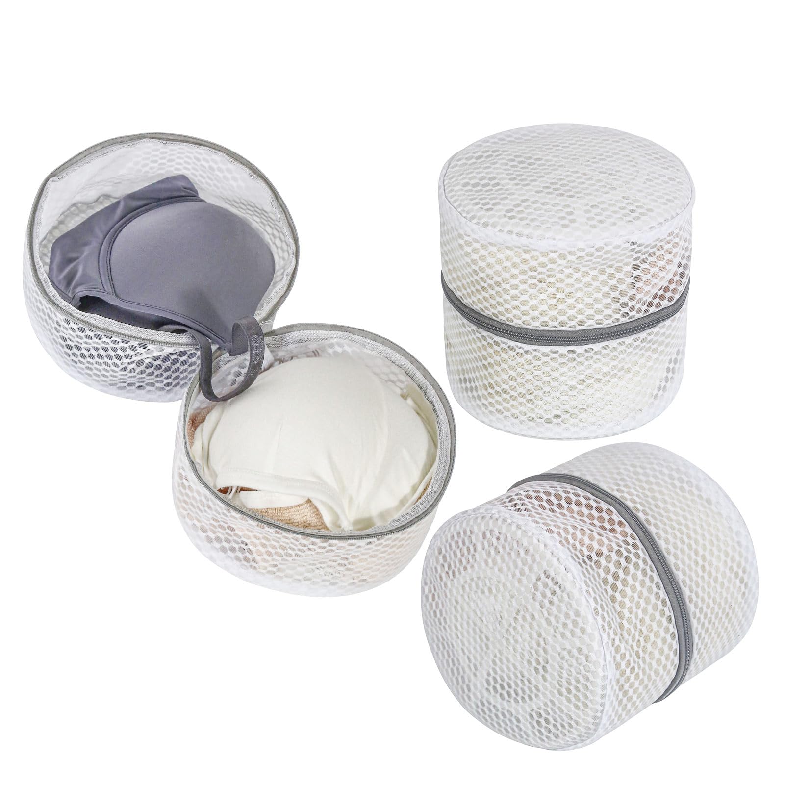 MARMINS Bra Bag for Washing Machine, 7 x 7 Inches Bra Lingerie Wash Bag, 3 Pcs