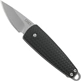 CRKT Dually Everyday Carry Folding Knife with Slip Joint, Black, 7086 | 1.72" Drop Point Blade, Lightweight GRN Handle, Stainless Steel Blade, Bottle Opener, Lanyard Hole, Pocket Clip